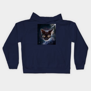 Bespectacled cat Kids Hoodie